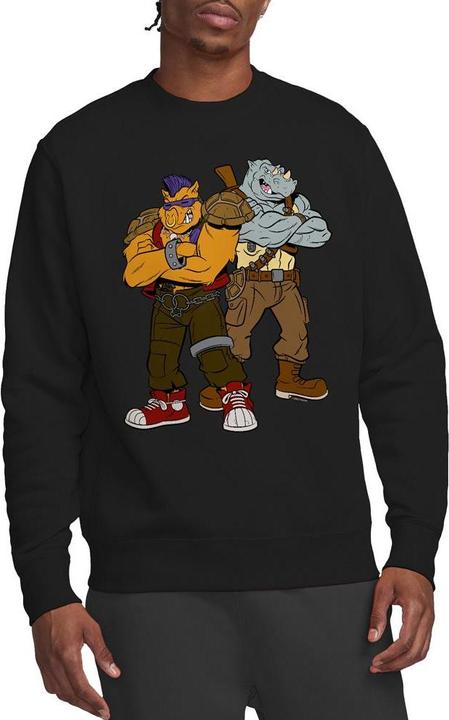 Actual product image Teenage Mutant NT Unisex Adult Bebop & Rocksteady Sweatshirt (S)