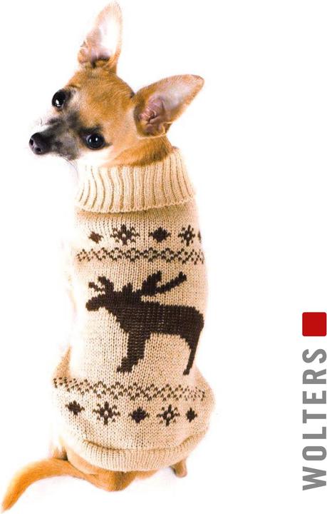 Produktbild Wolters Strickpullover Elch für Hunde- (40, Hundepullover)