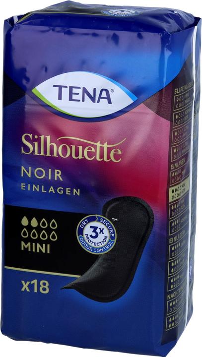 Produktbild Tena Silhouette Noir Mini Pad (18 x, S)