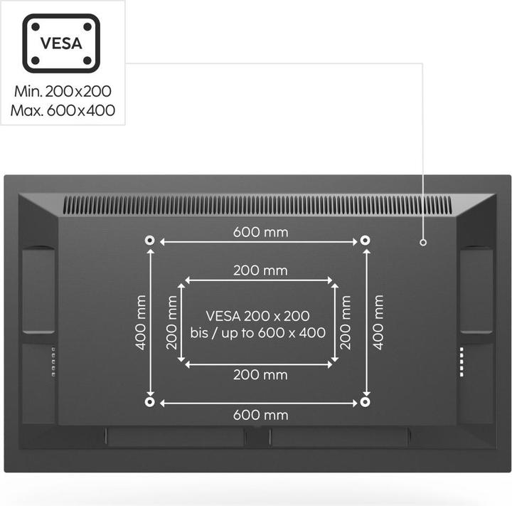 Actual product image Hama TV-Standfuss (Universal, 65", 40 kg)