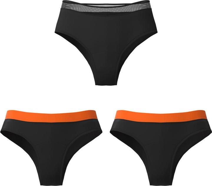 Produktbild Weekiss Leichte Periode Set - Periodenunterwäsche, Menstruationsunterwäsche, Periodenslip (XXL)
