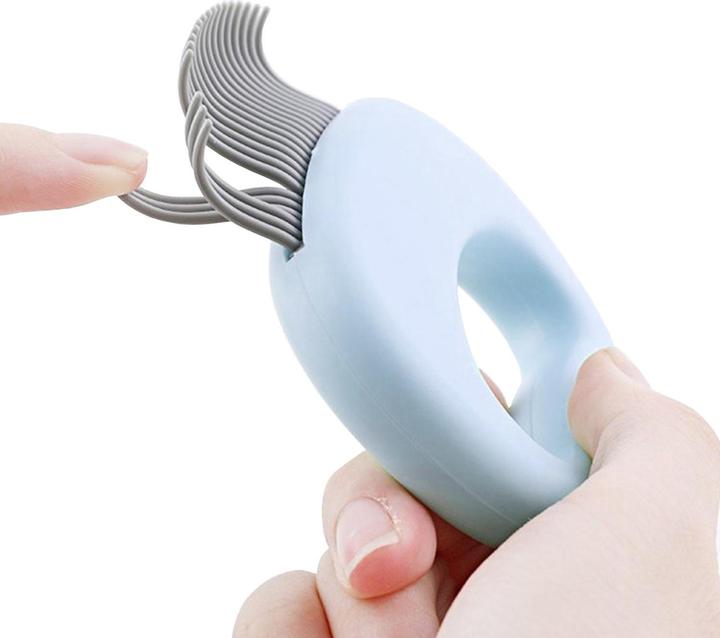 Actual product image JTI Pet comb with cat design - blue (Cat)