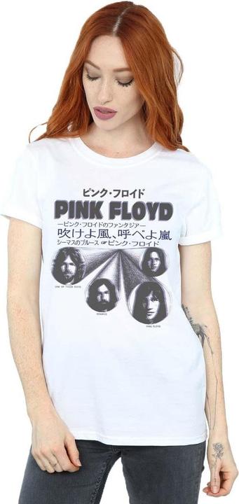 Actual product image Pink Floyd Womens/Ladies Japanese Cover Cotton Boyfriend T-Shirt (5XL)