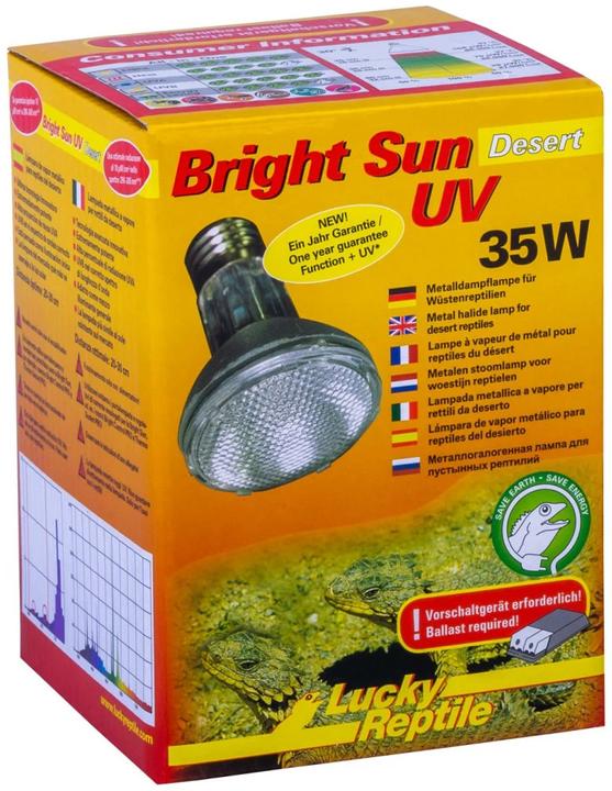 Actual product image Lucky Reptile Bright sun UV Desert 35W (UVB, UVA)