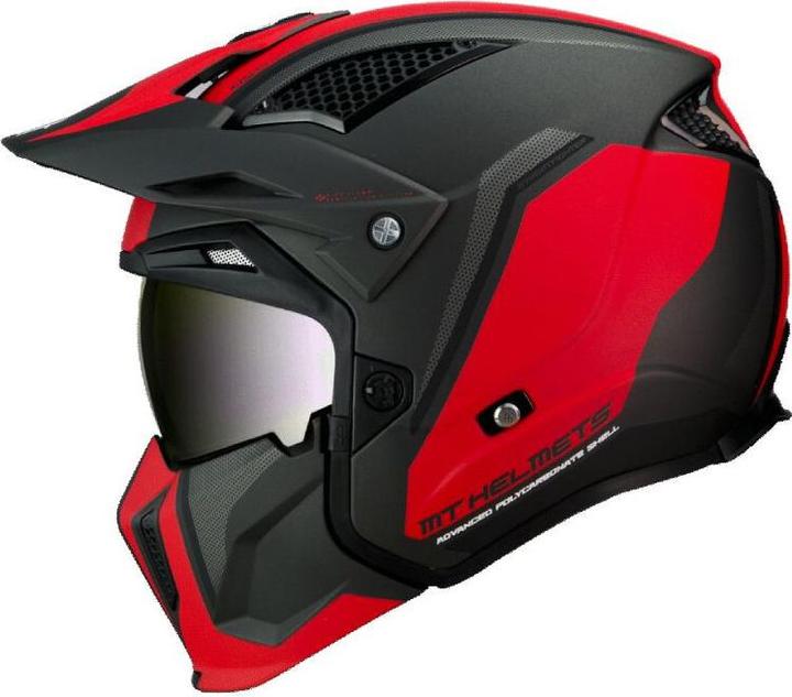 Produktbild MT Helmets motorrad-crosshelm mit abnehmbarem kinnteil und umwandelbarem visier streetfighter sv twin c5 (ece (64 cm, XXL)
