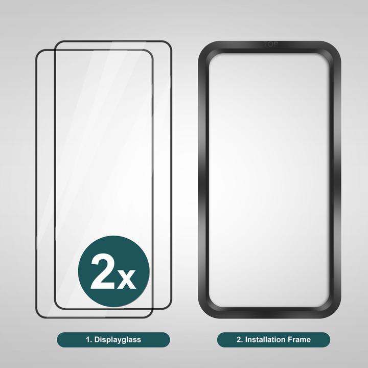 Produktbild Nalia 2x Schutzglas & 1x Applikator (2 Stück, Samsung Galaxy S24)