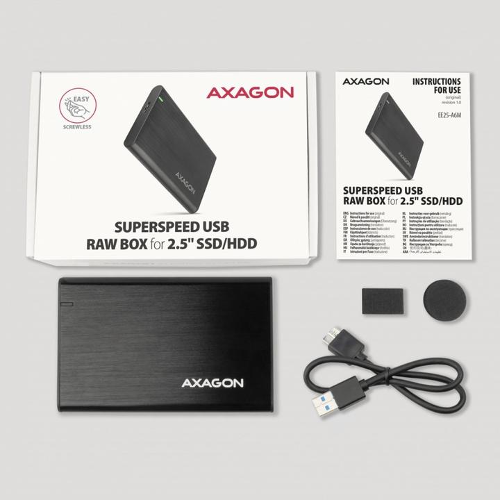 Produktbild Axagon EE25-A6M USB3.0 - SATA 6G 2.5" externes Festplattengehäuse (2.5")