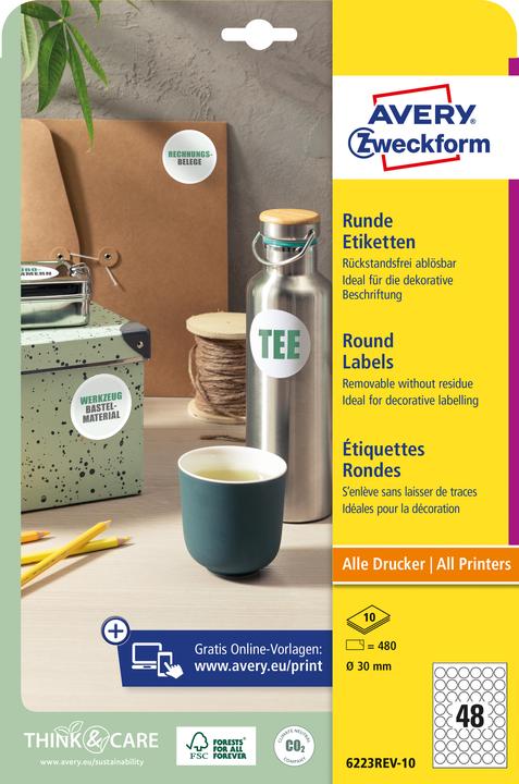 Actual product image Avery Identification labels