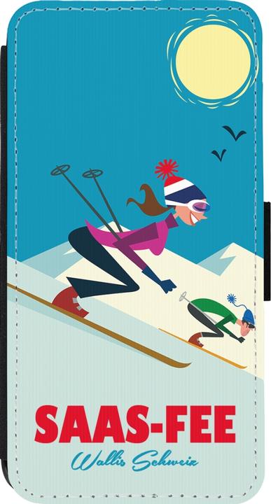 Image du produit PhoneLook Coque Wallet noir Saas-Fee Ski Downhill (Apple iPhone 13 Pro)