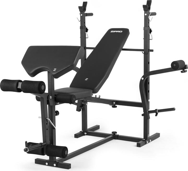 Zipro Hantelbank mit Gebetsstange, Beinpresse und Ripped Stretching Press