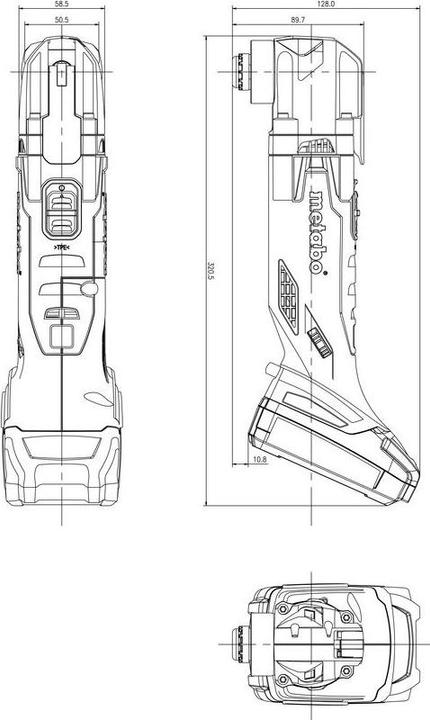 Actual product image Metabo Multifunction tool incl. 2
