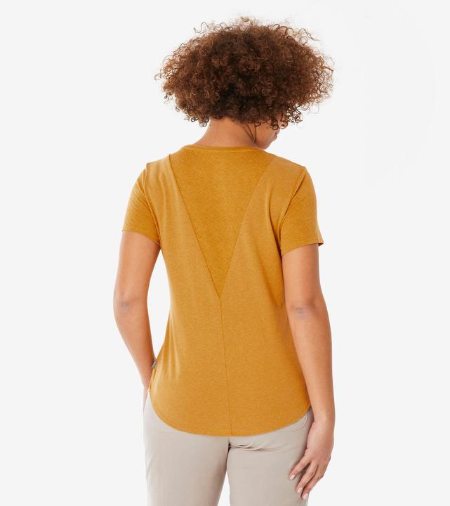 Produktbild Quechua Wandershirt Damen kurzarm - NH500 ocker (XL)