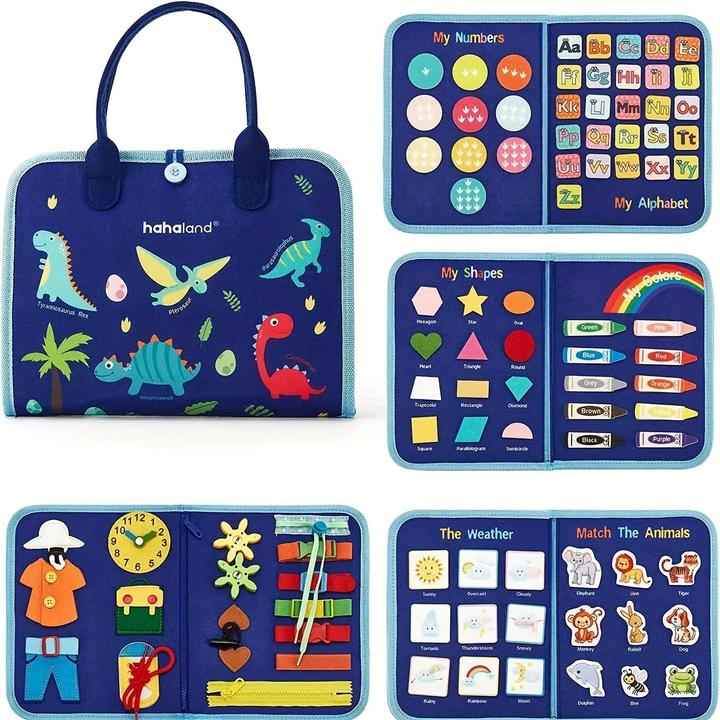Activity Board Busyboard 7 In 1, Activités d'apprentissage préscolaire