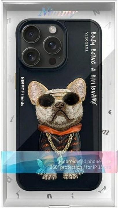 Immagine prodotto PanzerGlass Nimmy case iPhone 15 Pro 6.1" black Glasses Cool Dog (Apple iPhone 15 Pro)
