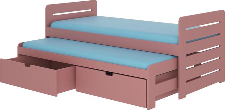 Immagine prodotto ADRK Furniture Letto matrimoniale con materassi TOMI 200x90 (200cm x 90cm)