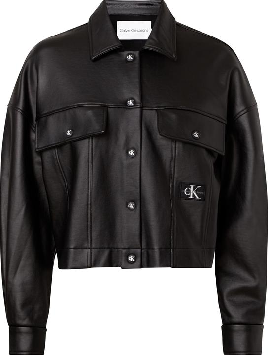 Calvin Klein Jeans Overshirt in Lederoptik (M)