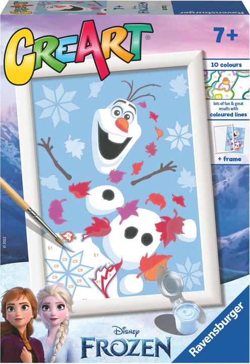 Actual product image Ravensburger CreArt Cheerful Olaf