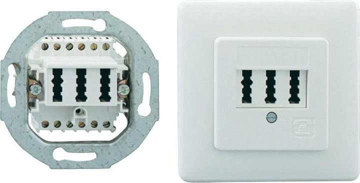Produktbild Rutenbeck TAE 2x6/6 NFF Up rw - Anschlussdose, Unterputz
