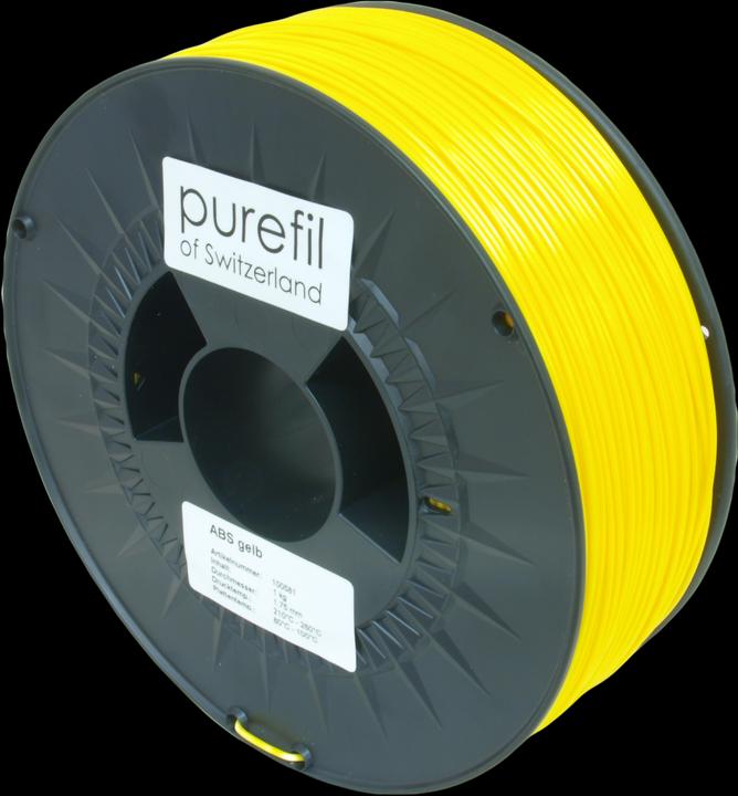 Actual product image Purefil FIlament (ABS, 1.75 mm, 1000 g, Yellow)