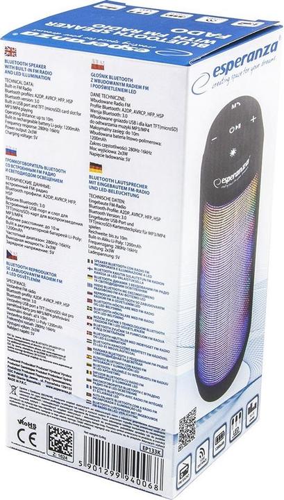 Actual product image Esperanza Fado (Battery operated)