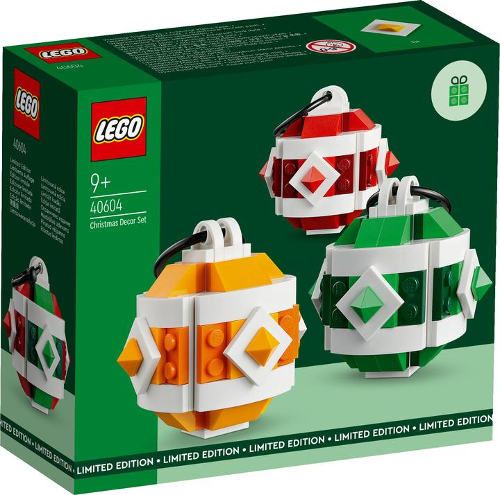Actual product image LEGO Christmas bauble set (40604, LEGO Rare Sets)