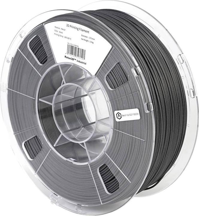 Produktbild Raise3D Filament Industrial PPA CF 1.0kg 1.75mm (PP, 1.75 mm, 1000 g, Schwarz)