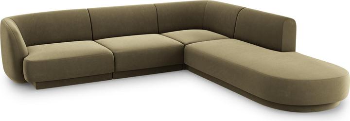 Actual product image Micadoni Boucle Right Corner Sofa, "Miley", 6 Seats, 255x248x70Made in Europe (Corner sofa)