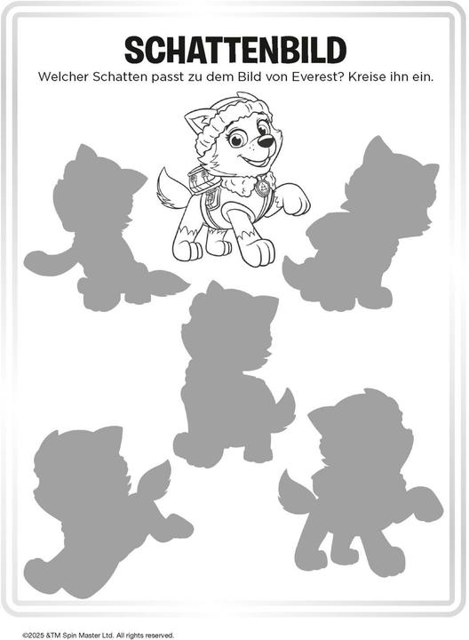 Actual product image PAW Patrol activity book: My colouring pad