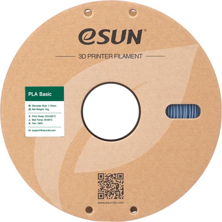 Image du produit eSUN PLA BASIC 1,75mm LIGHT GREY 1kg (PLA, 1.75 mm, 1000 g, Gris)