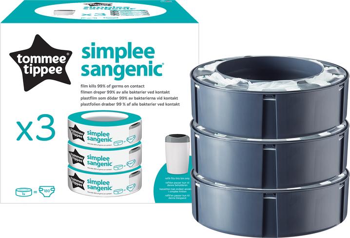 Immagine prodotto Sangenic Cassette di ricarica semplici (3 pz) (3 x)