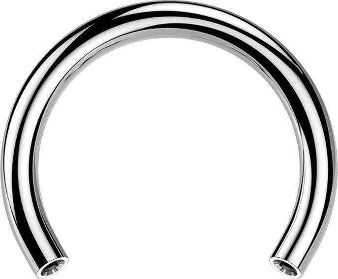 Produktbild Star Piercing Micro Threadless Circular-Stab silber (Titan G23, ohne Messing)