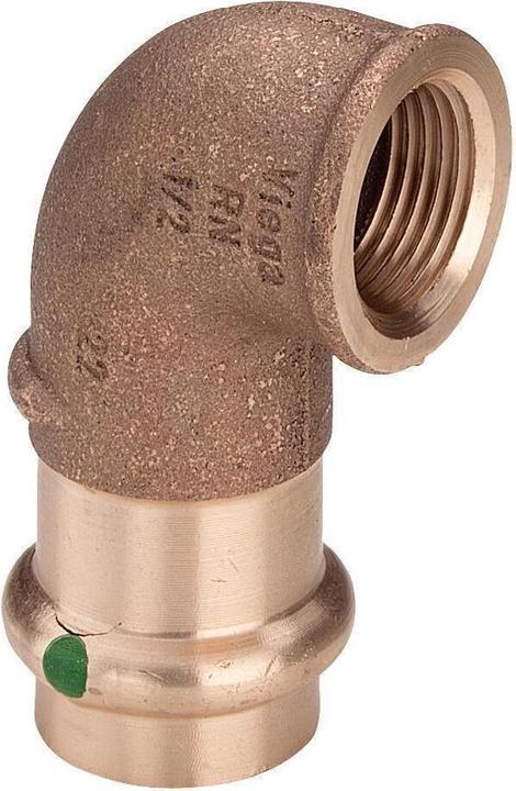 Image du produit Viega Coude 22mm x FF 3/4 "SANPRESS avec SC-CONTUR - 283711 (Connexion angulaire)