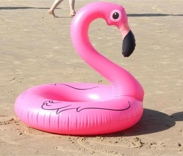 Produktbild Cover-Discount Schwimmende Flamingo Lounge Luftmatratze aufblasbar (120cm)