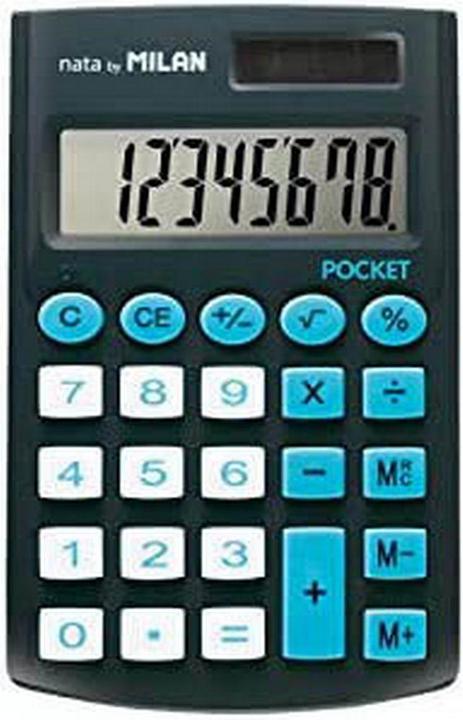Produktbild Taschenrechner Pocket Touch 150908KBL juoda-mėlynas (Solarzellen, Batterien)