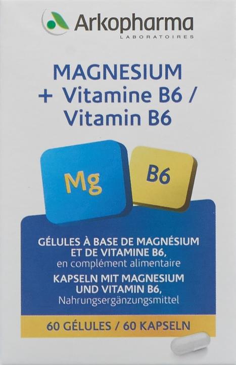 Actual product image Arkopharma Magnesium Vitamin B6 (60 Piece, Capsules, 49 g)