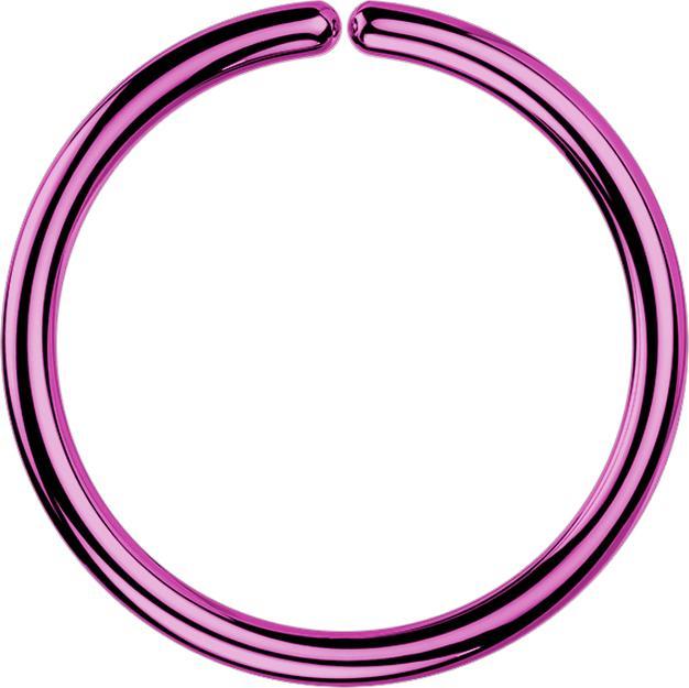 Produktbild Star Piercing Micro Piercing Ring violett mit Titanium Beschichtung (Chirurgenstahl 316L, ohne Messing)