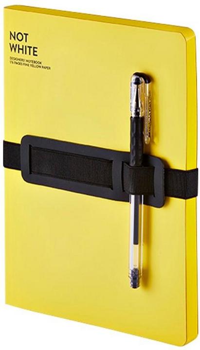 Image du produit Nuuna Carnet non blanc L Light 22 x 16,5 cm, vierge, jaune (22 x 16,5 cm, Blanc, Couverture souple)