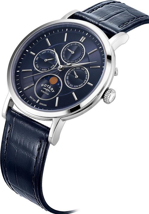 Image du produit Rotary GS05425/05 Windsor Phase de lune unisexe 38mm 5ATM (Montre analogique, 38 mm)