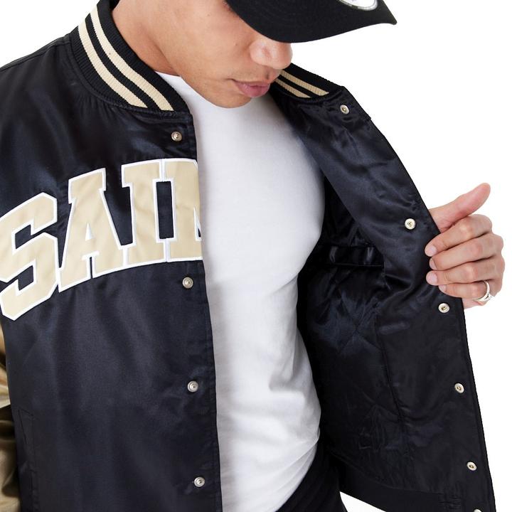 Produktbild New Era Varsity Satin Bomber Jacke - New Orleans Saints - L (L)