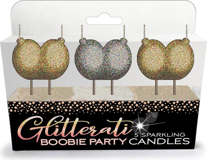 Little Genie Productions Glitterati Boobie Candle Set