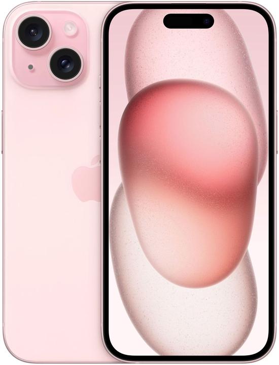 Apple iPhone 15 (128 Go, Pink, 6.10", SIM + eSIM, 48 Mpx, 5G)