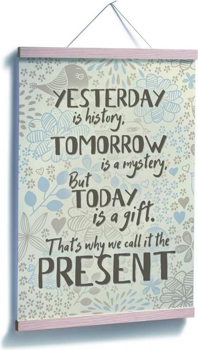 Produktbild Trenddeko Yesterday is history (80 x 120 cm)