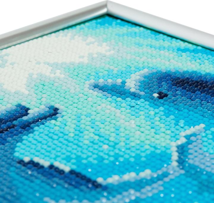 Actual product image Craft Buddy Dolphin Dance, 21x25cm Picture with Frame Crystal Art