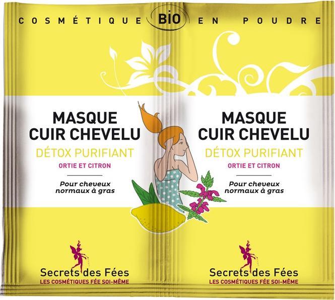Produktbild Secrets des Fées BIO-Haarmaske reinigend Brennnessel & Zitrone - 2x8g -
