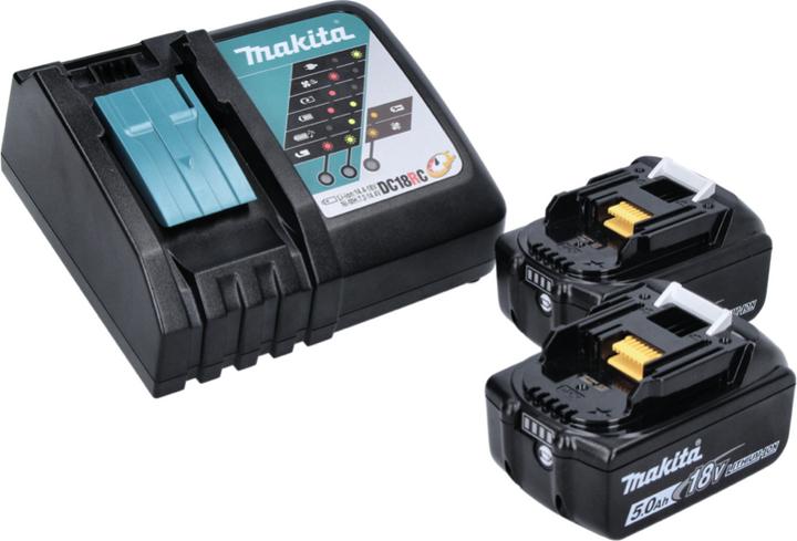 Produktbild Makita DBO 180 RTJ 18 V Akku Exzenterschleifer + 2x Akku 5,0Ah + Ladegerät + Makpac (Exzenterschleifer)