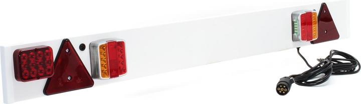 Produktbild Wiltec Anhänger LED Lichtleiste 7 polig 12V Anhängerbeleuchtung PKW Fahradträger