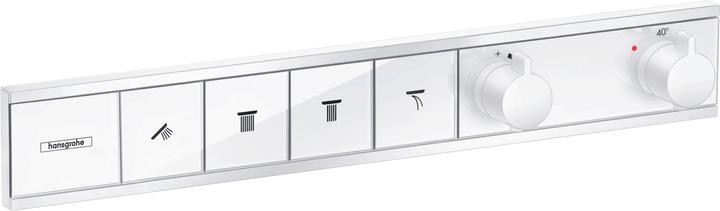 Produktbild hansgrohe HG Fertigmontageset RAINSELECT f UP-Thermostat 4 Verbraucher mattweiss