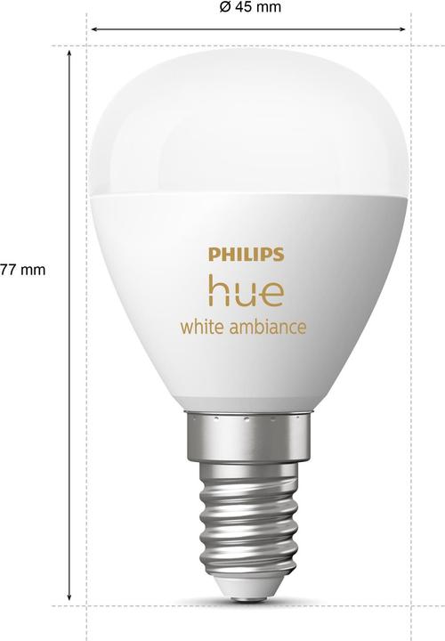 Produktbild Philips Hue White Ambiance Luster (E14, 5.10 W, 470 lm, 1 x, F)