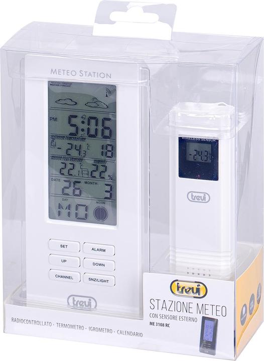 Actual product image Trevi Weather station ME 3108 RC White