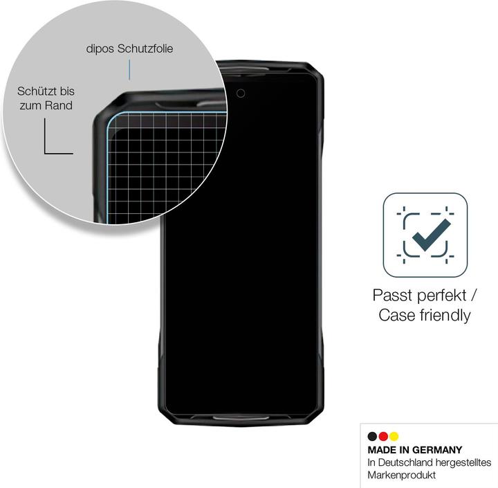 Actual product image Dipos Anti-Shock Screen Protector Matte (1 Piece, Doogee N40 Pro)